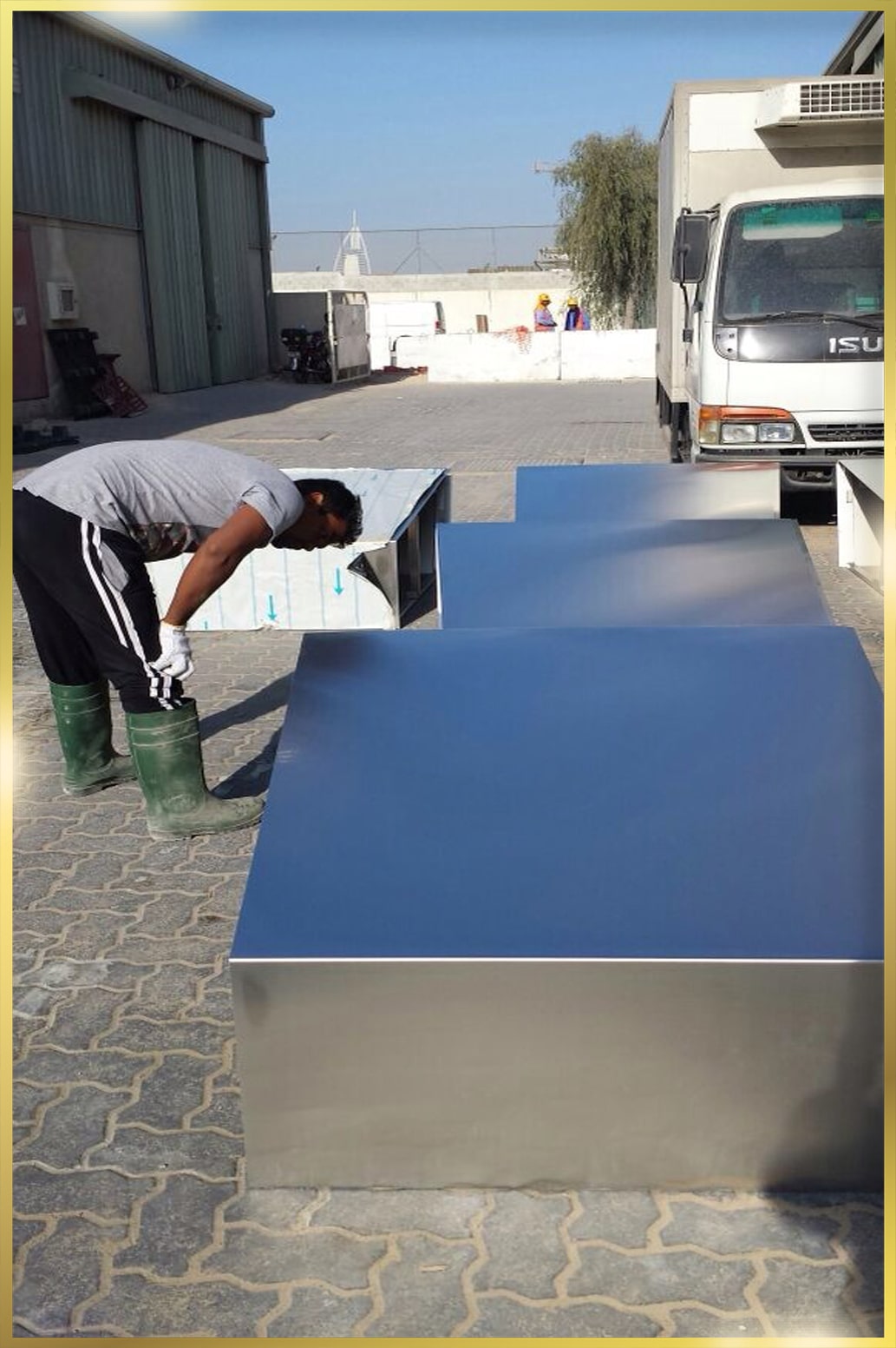 Stainless Steel Sculpture in Al Hilal Bank