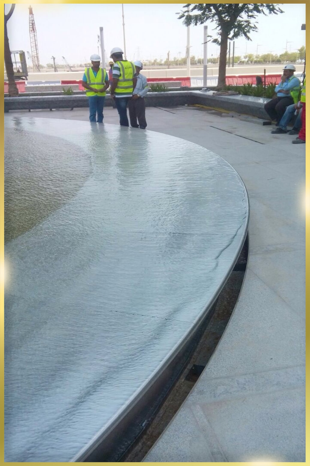 Stainless Steel Water Feature in UAE